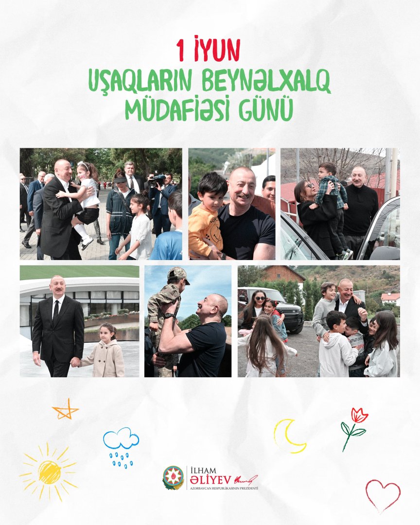 Prezident İlham Əliyevin sosial şəbəkə hesablarında Uşaqların Beynəlxalq Müdafiəsi Günü münasibətilə paylaşım edilib (FOTO)
