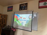 Kavaşrada yeniyetmə və gənclər "Azərbaycan" şeirini söyləyib (FOTO)