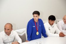 Beynəlxalq yarışlarda medal və kubok qazanan xaçmazlı idmançılarla görüş keçirilib (FOTO)