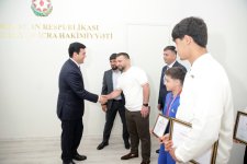 Beynəlxalq yarışlarda medal və kubok qazanan xaçmazlı idmançılarla görüş keçirilib (FOTO)