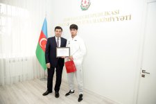 Beynəlxalq yarışlarda medal və kubok qazanan xaçmazlı idmançılarla görüş keçirilib (FOTO)
