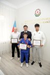 Beynəlxalq yarışlarda medal və kubok qazanan xaçmazlı idmançılarla görüş keçirilib (FOTO)