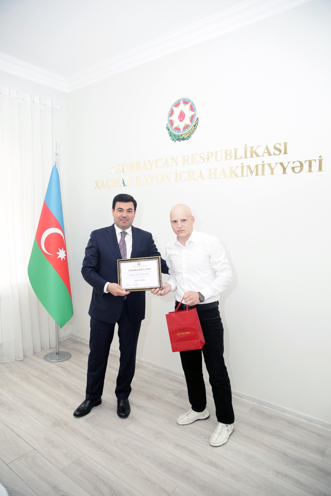 Beynəlxalq yarışlarda medal və kubok qazanan xaçmazlı idmançılarla görüş keçirilib (FOTO)