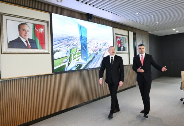 Prezident İlham Əliyev Mərkəzi Bankın yeni binasının açılışında iştirak edib (FOTO/VİDEO)