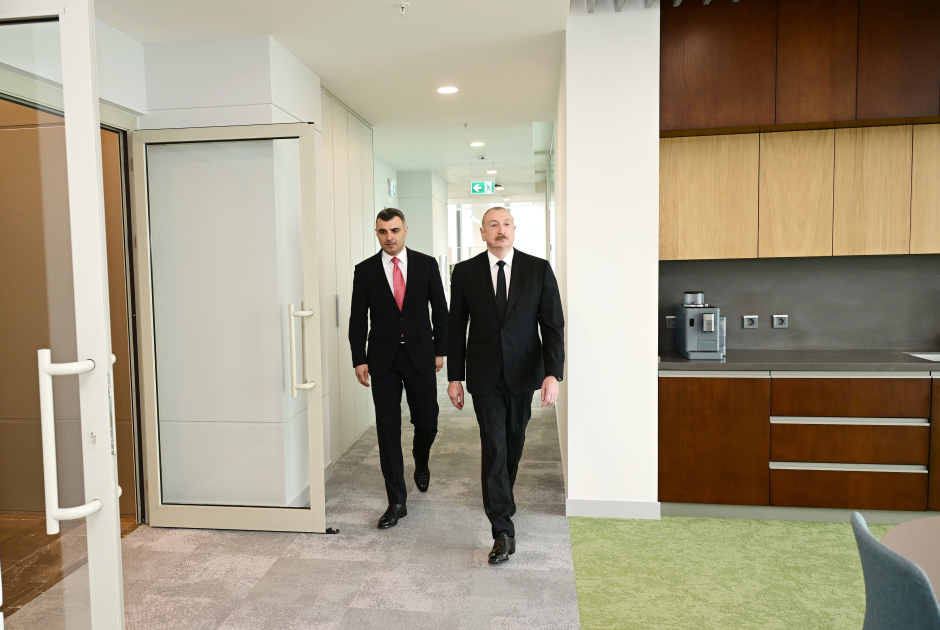 Prezident İlham Əliyev Mərkəzi Bankın yeni binasının açılışında iştirak edib (FOTO/VİDEO)