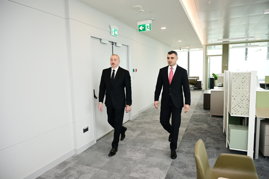 Prezident İlham Əliyev Mərkəzi Bankın yeni binasının açılışında iştirak edib (FOTO/VİDEO)
