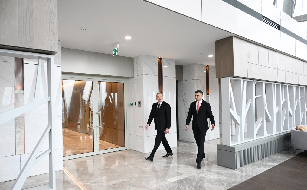 Prezident İlham Əliyev Mərkəzi Bankın yeni binasının açılışında iştirak edib (FOTO/VİDEO)