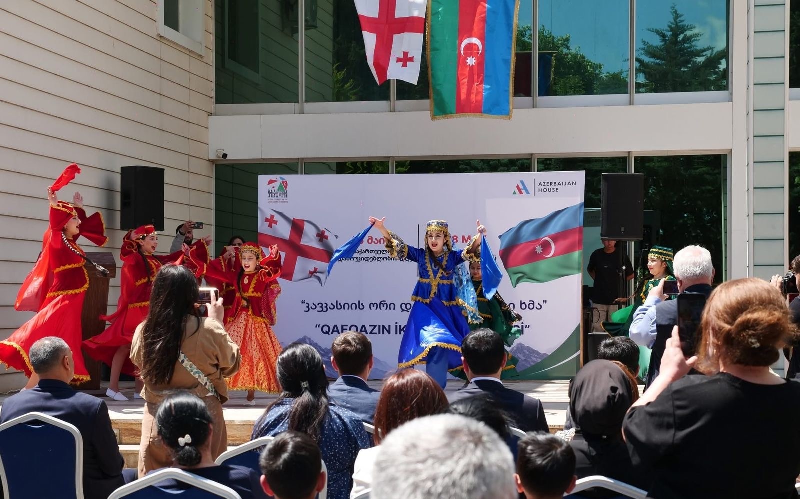 Marnuelidə Azərbaycanın və Gürcüstanın Müstəqillik Günləri qeyd edilib (FOTO)