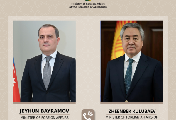 Ceyhun Bayramov qırğızıstanlı həmkarını təbrik edib