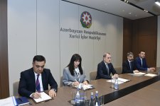 Yeni səfir etimadnaməsinin surətini Ceyhun Bayramova təqdim edib (FOTO)