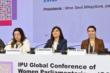 Sevil Mikayılova Belqradda IPU platformasında: Dünyada ayrıseçkilik xarakterli qanunlar qadınların cəmiyyətdəki rolu ilə bağlı stereotipləri möhkəmləndirir