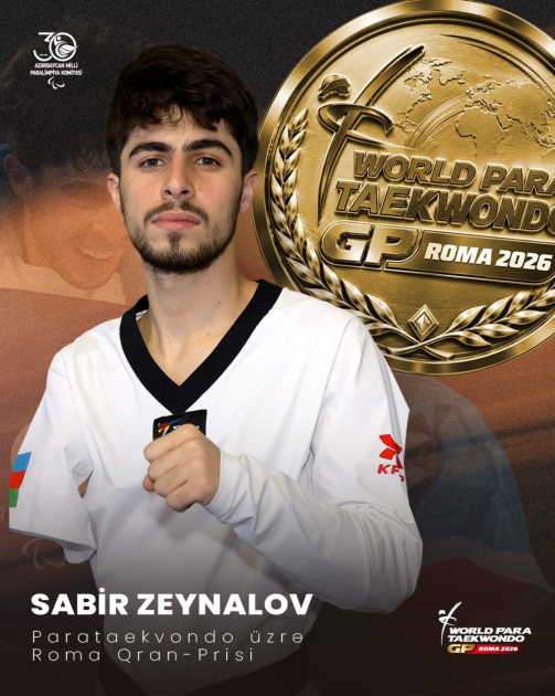 Azərbaycan parataekvondoçuları Romada iki medal qazanıblar (FOTO)
