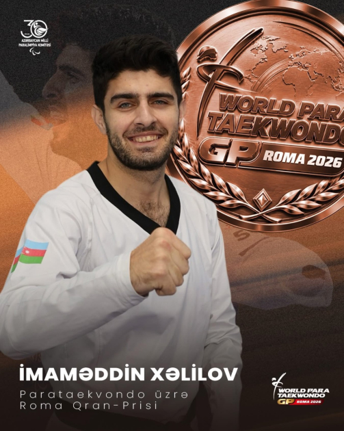 Azərbaycan parataekvondoçuları Romada iki medal qazanıblar (FOTO)