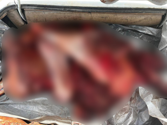 Satılmaq üçün daşınan 120 kq yararsız ət aşkarlanıb (FOTO)