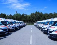 Regionlara 25 yeni ambulans və reanimobil təhvil verilib