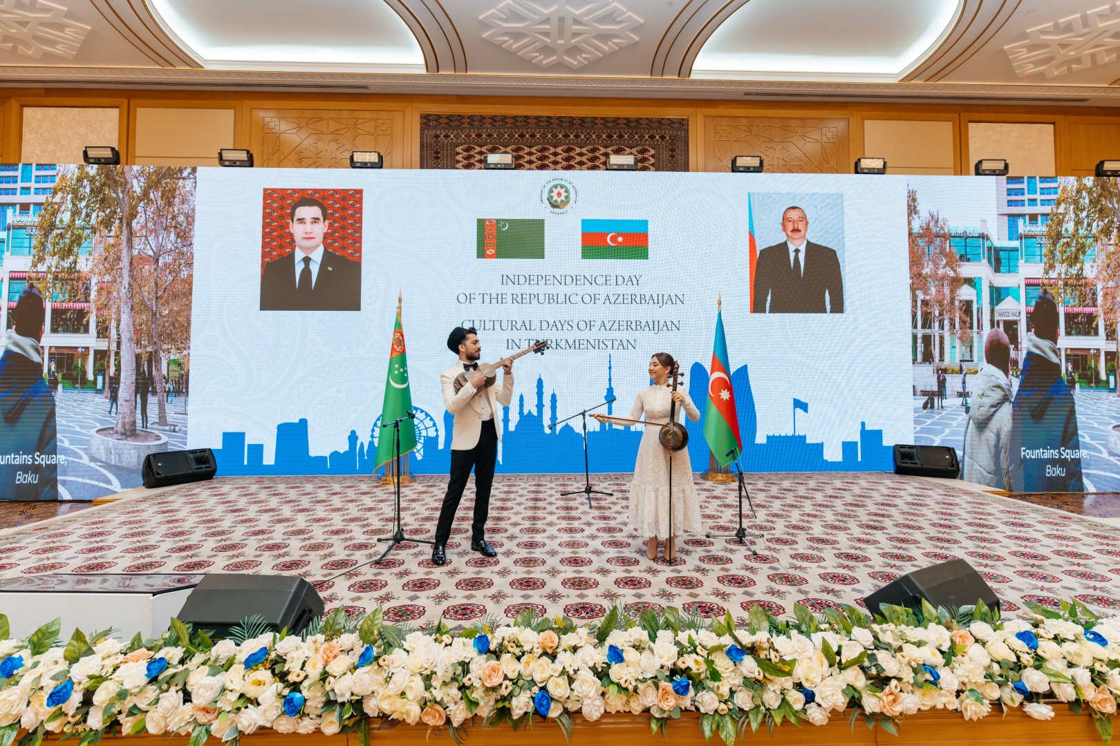 Türkmənistanda Müstəqillik Günü və Azərbaycanın Mədəniyyət Günləri qeyd olunub (FOTO)