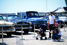 Klassik və sürət avtomobilləri festivalının birinci günü başa çatıb (FOTO/VİDEO)
