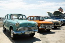 Klassik və sürət avtomobilləri festivalının birinci günü başa çatıb (FOTO/VİDEO)