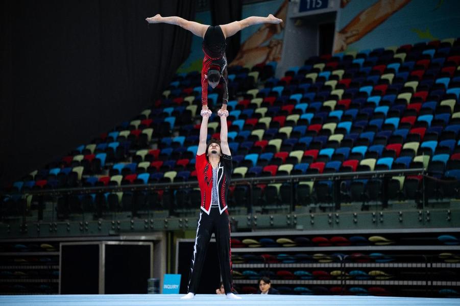 Azərbaycan gimnastları beynəlxalq turnirin finalına vəsiqə qazanıblar (FOTO)