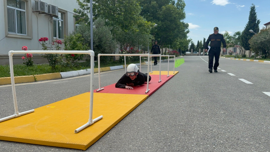 “Gənc xilasedici və yanğınsöndürən” yarışlarının zona birinciliyi keçirilib (FOTO/VİDEO)