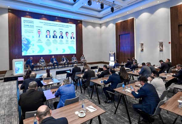 “Bir pəncərə” informasiya sistemi Xəzər Beynəlxalq Nəqliyyat, Tranzit və Logistika Forumunda təqdim olunub (FOTO)