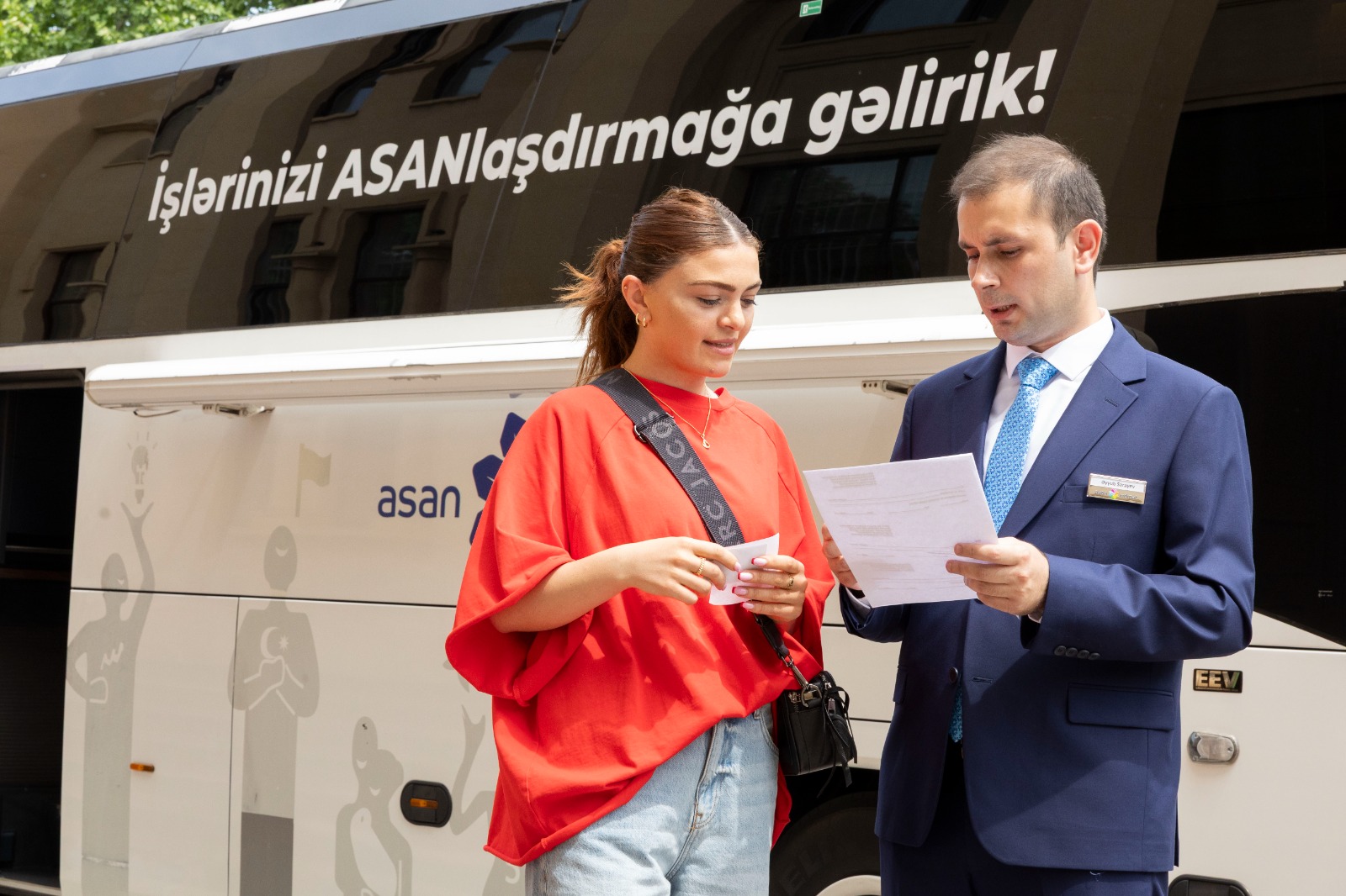 Səyyar ASAN xidmət Gürcüstanda fəaliyyət göstərib (FOTO)