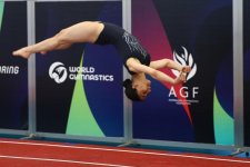 Milli Gimnastika Arenasında batut gimnastikası və tamblinq üzrə Azərbaycan çempionatı keçirilib (FOTO)