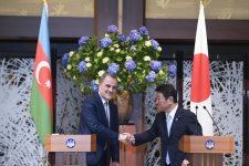 Bayramov Motegiyə Azərbaycan-Ermənistan prosesindən danışdı (FOTO)