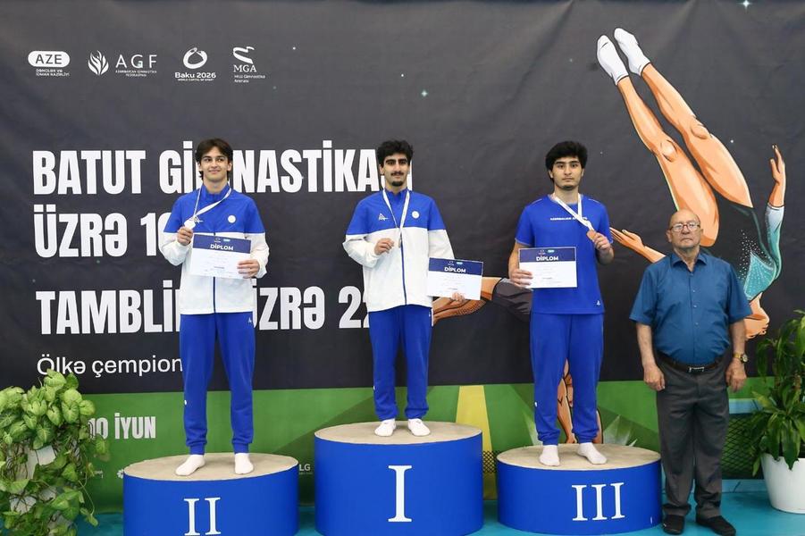 Milli Gimnastika Arenasında batut gimnastikası və tamblinq üzrə Azərbaycan çempionatı keçirilib (FOTO)