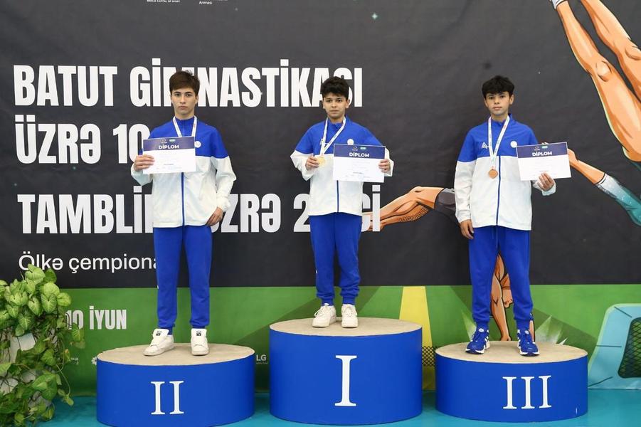 Milli Gimnastika Arenasında batut gimnastikası və tamblinq üzrə Azərbaycan çempionatı keçirilib (FOTO)