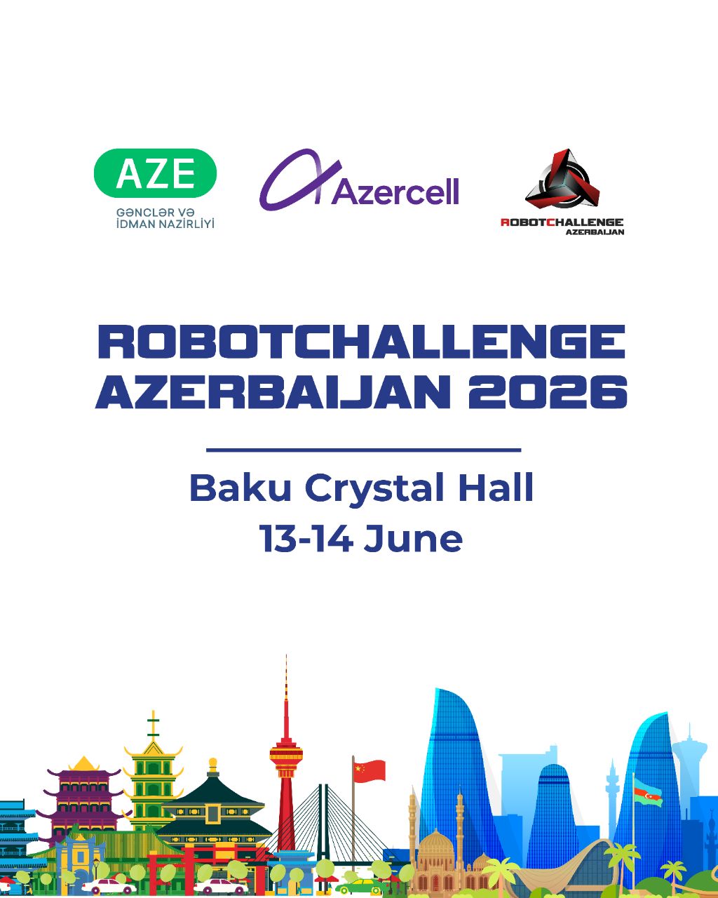 Dünya səviyyəli robototexnika yarışı ilk dəfə Azərbaycanda k