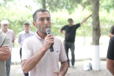 Xaçmaz rayonunda növbəti səyyar qəbul Pirquluoba kəndində keçirilib (FOTO)