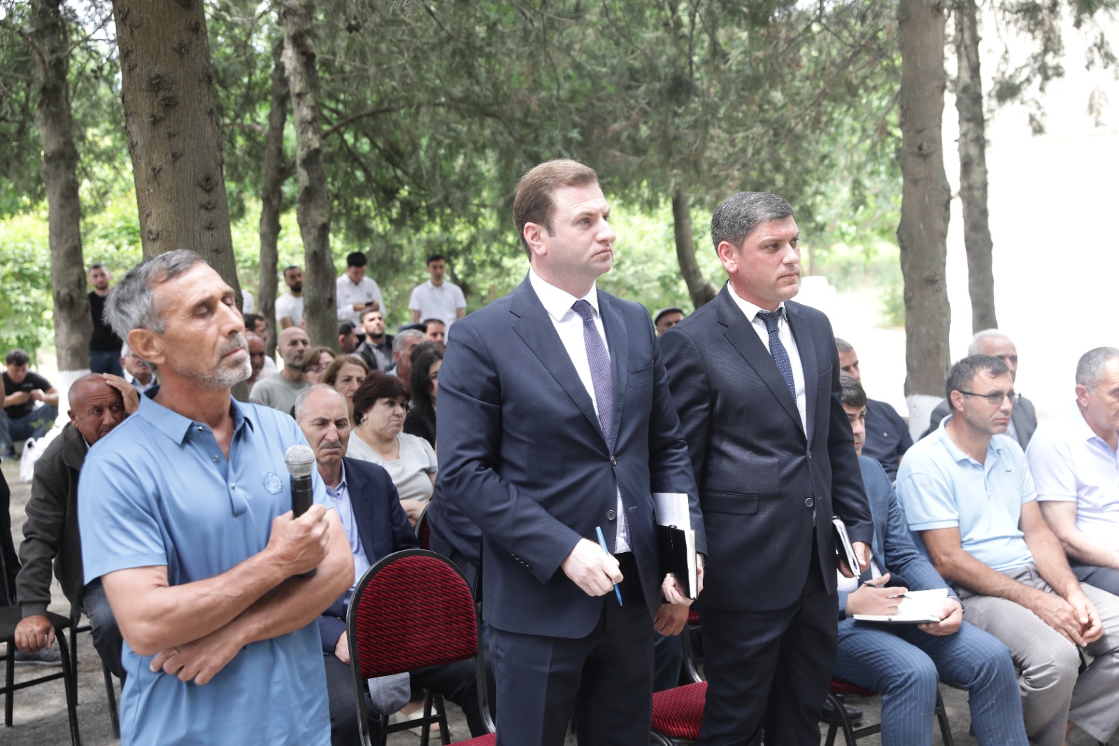 Xaçmaz rayonunda növbəti səyyar qəbul Pirquluoba kəndində keçirilib (FOTO)