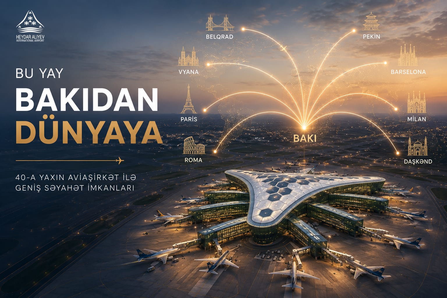 Yay mövsümündə Bakıdan dünyaya: sərnişinlər üçün d