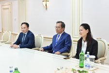 Sahibə Qafarova Kamboca Krallığı Senatının sədr müavini ilə görüşüb (FOTO)
