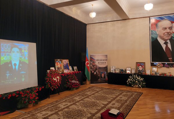 Şəhid mayor Elnur Hacıyevin xatirəsi yad edilib (FOTO)