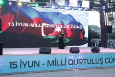 Xaçmaz rayonunda 15 İyun – Milli Qurtuluş Gününə həsr olunmuş möhtəşəm bayram konserti keçirilib (FOTO)