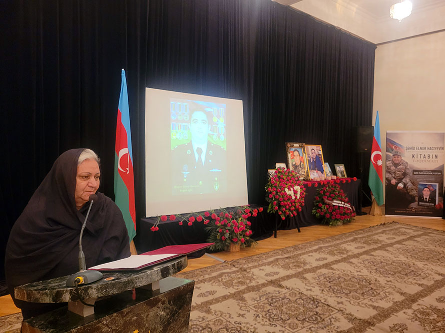 Şəhid mayor Elnur Hacıyevin xatirəsi yad edilib (FOTO)