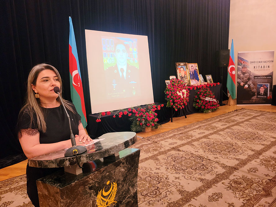 Şəhid mayor Elnur Hacıyevin xatirəsi yad edilib (FOTO)