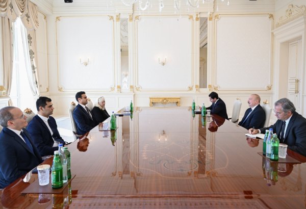 Prezident İlham Əliyev ABŞ Konqresinin Nümayəndələr Palatasının üzvünü qəbul edib (FOTO/VİDEO)