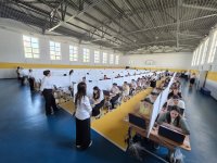 Müəllimlərin sertifikasiya imtahanı başlayıb (FOTO/VİDEO)