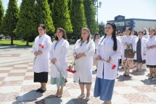 Xaçmaz rayonunda Tibb İşçilərinin Peşə Bayramı Günü qeyd olunub (FOTO)