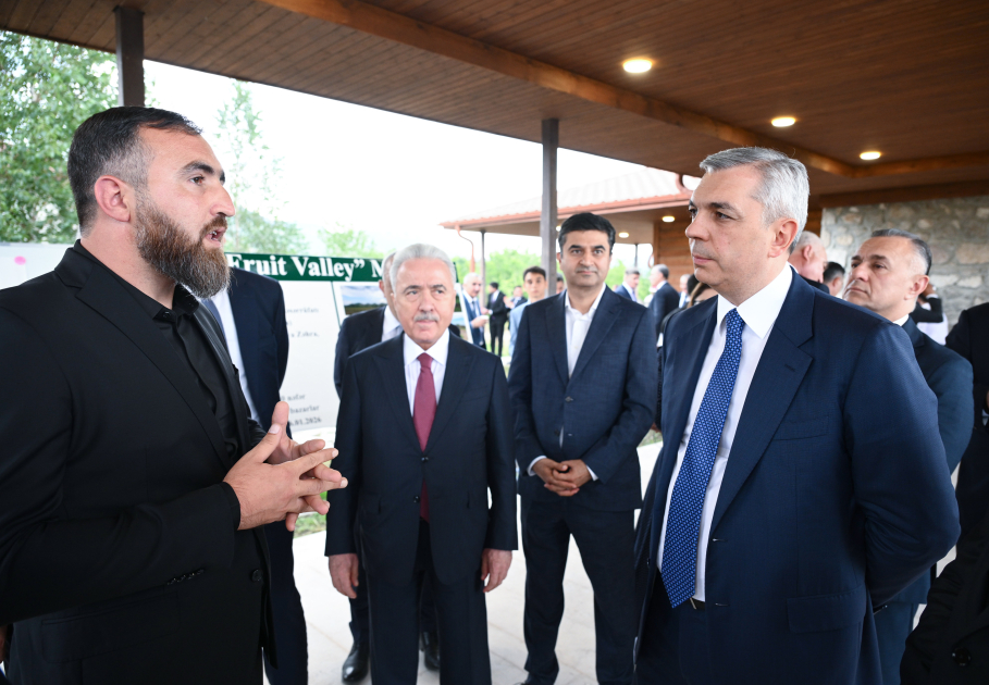 Xocalıda salınmış intensiv bağçılıq təsərrüfatları ilə tanışlıq (FOTO)