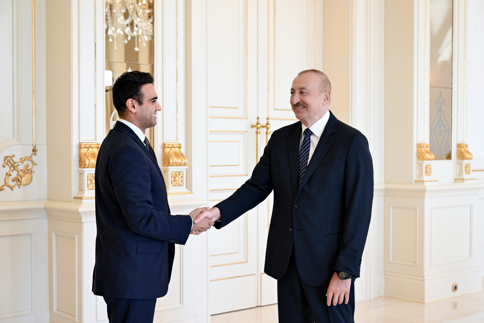 Prezident İlham Əliyev ABŞ Konqresinin Nümayəndələr Palatasının üzvünü qəbul edib (FOTO/VİDEO)