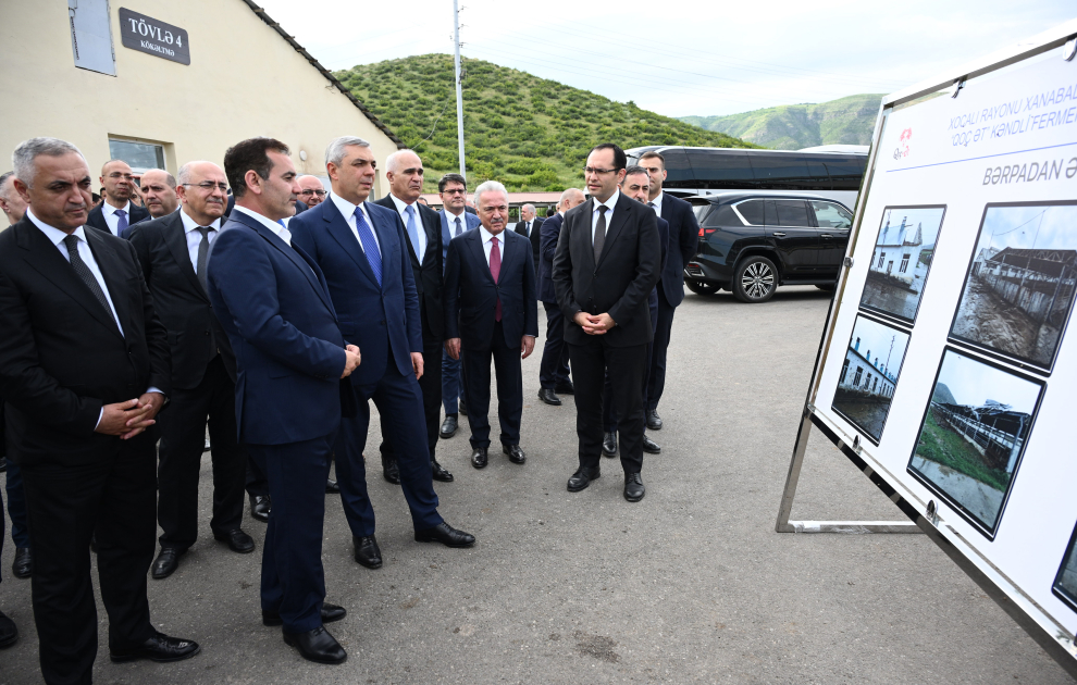 Xocalıda “Qoç Ət”in heyvandarlıq kompleksi ilə tanışlıq olub (FOTO)