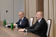 Prezident İlham Əliyev Ərəb Koordinasiya Qrupuna daxil olan üzv qurumların rəhbər şəxslərindən ibarət nümayəndə heyətini qəbul edib (FOTO)