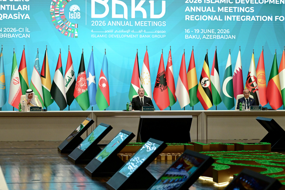 Prezident İlham Əliyevin iştirakı ilə Bakıda İslam İnkişaf Bankı Qrupunun 2026-cı il üzrə İllik Toplantılarının açılış mərasimi keçirilib (VİDEO/FOTO) (YENİLƏNİB)