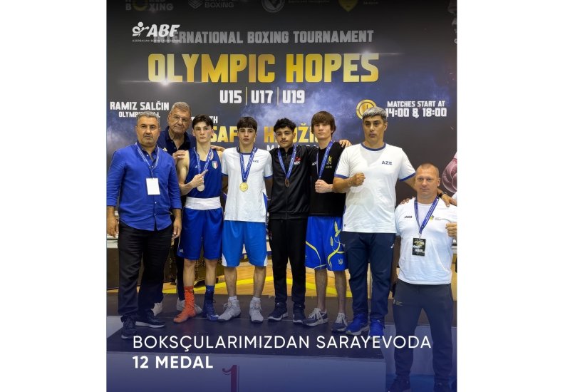 Azərbaycan boksçuları Olimpiya ümidləri turnirində 12 medal qazanıblar (FOTO)