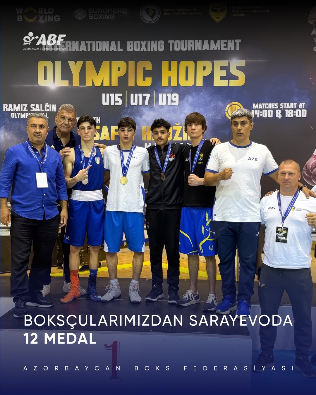 Azərbaycan boksçuları Olimpiya ümidləri turnirində 12 medal qazanıblar (FOTO)