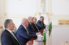 Prezident İlham Əliyev İordaniya Haşimilər Krallığı Nümayəndələr Palatasının nümayəndə heyətini qəbul edib (FOTO)